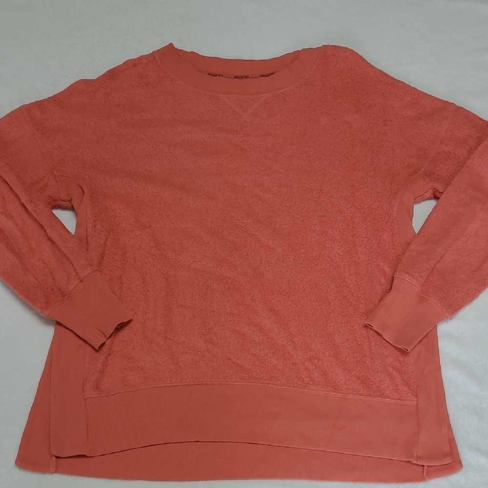 Aerie Coral Crew Neck Sweater